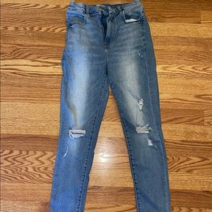 American Eagle Curvy highest rise Size 6 jegging jeans medium rinse